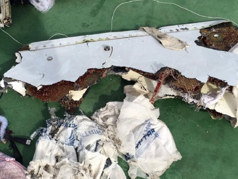 Wreckage from the EgyptAir flight. (AFP/File)