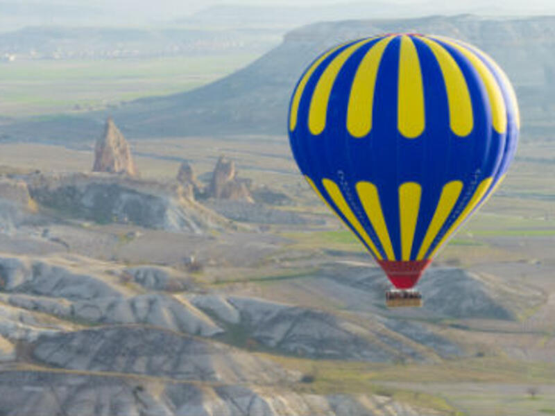 Hot air ballooning: A hot air balloon is a lighter-than-air aircraft consisting of a bag, called an envelope, which contains heated air,You just can enjoy amazing views riding it. (AFP/ File Photo)