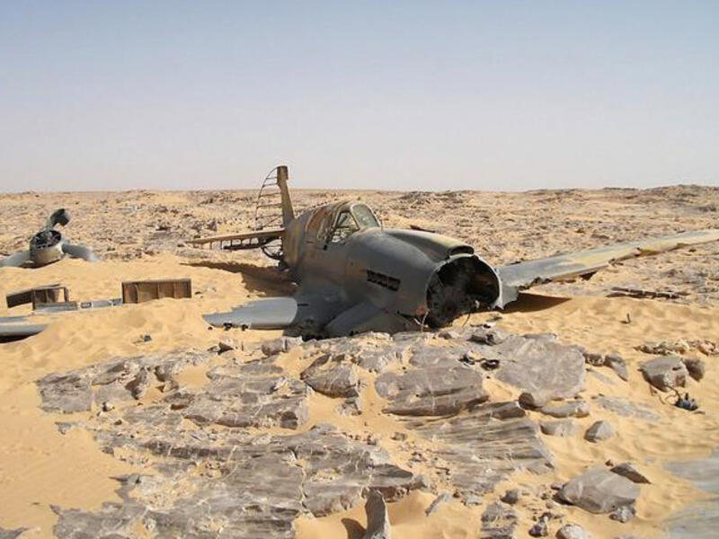 abandoned RAF fighter plane Egypt
