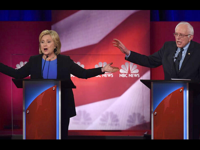 Clinton and Sanders debate over Israel