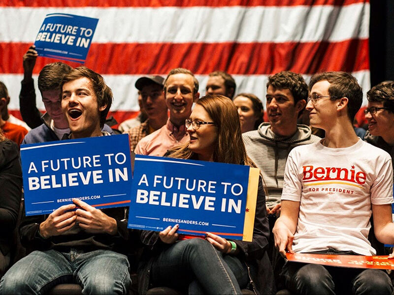 US ‘millennials' are shaking up conventional views on Mideast politics and rejecting America's continued support of Israel. Sanders pro-Palestine message in the Brooklyn debate hit a nerve with Gen Y. Social media app Yik Yak reported they scored Clinton 4.6%, her lowest approval rate to date, while giving Sanders his highest ever, 56.9%. 


