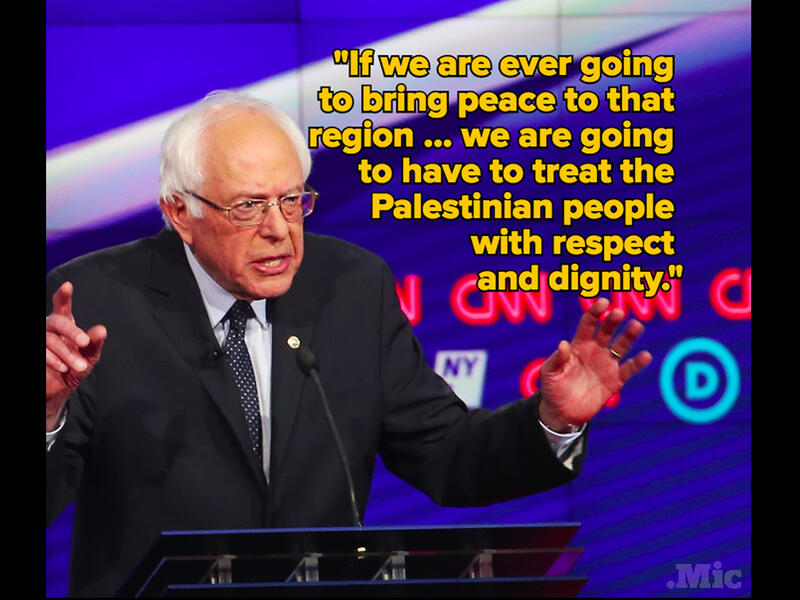 sanders on Palestinian rights