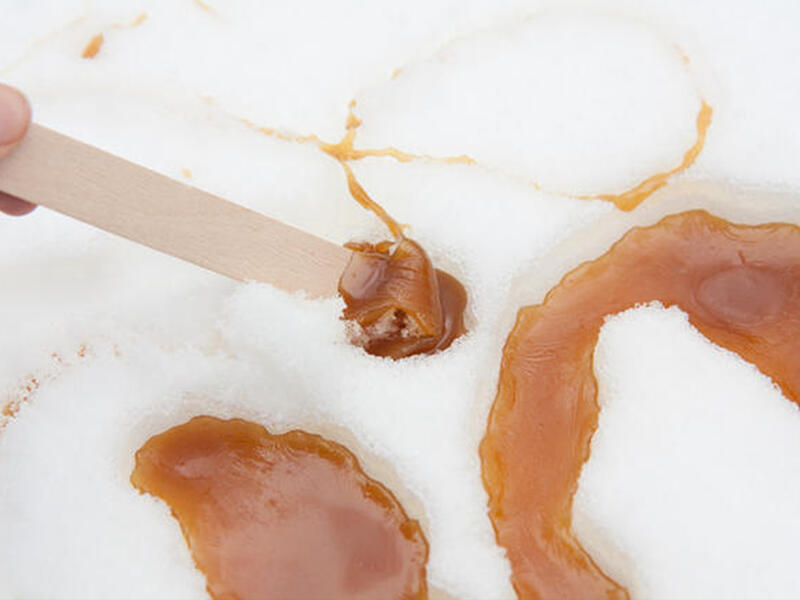 maple syrup snow candy