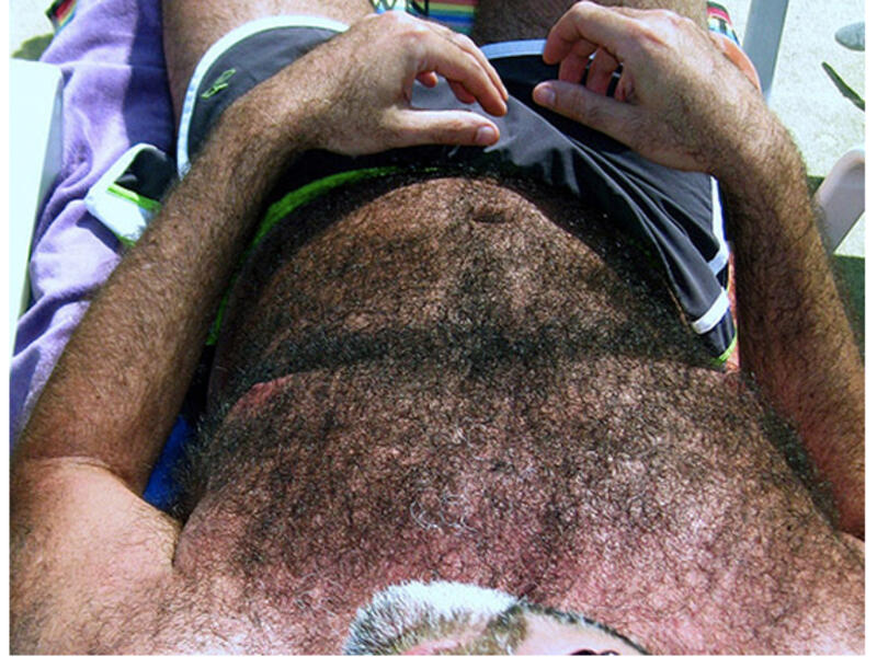 hairy man body 