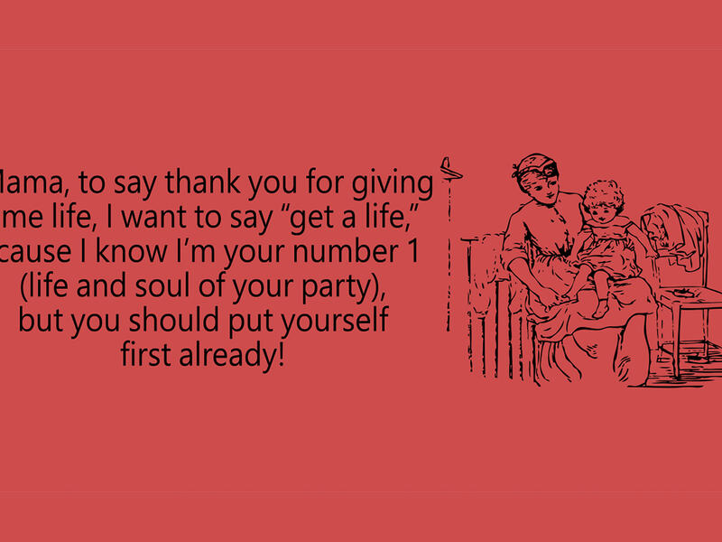 Arab Mother's Day parody cards