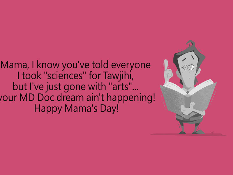 Arab Mother's Day parody cards