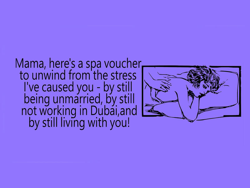 Arab Mother's Day parody cards
