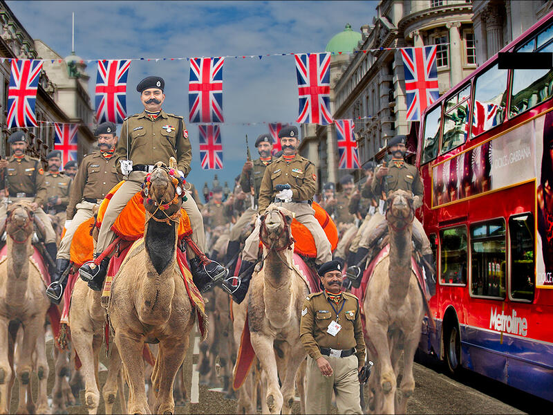 london mounted camel police 