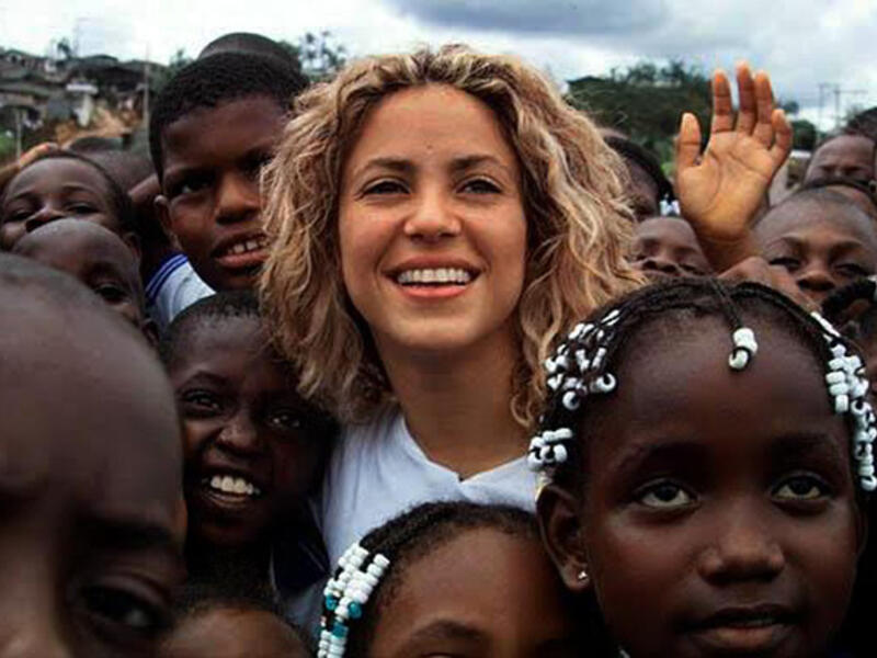 Shakira - For 17 years, the Colombian-Lebanese singer's Barefoot Foundation and ALAS has provided education and support for early childhood development intervention in poor communities. A UNICEF Goodwill Ambassador since 2003, the International Labor Organization honored in 2010 for her humanitarian work. She supports another 10 charities!
