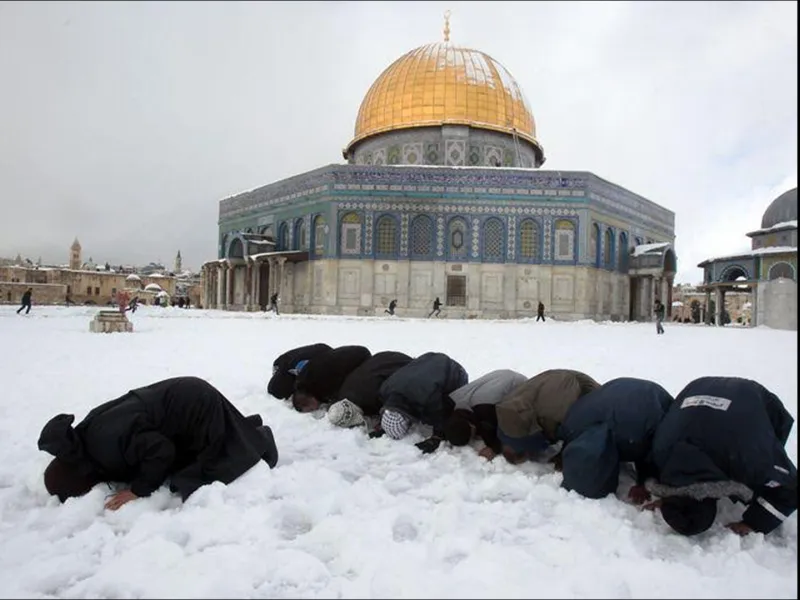 snow in Jerusalem