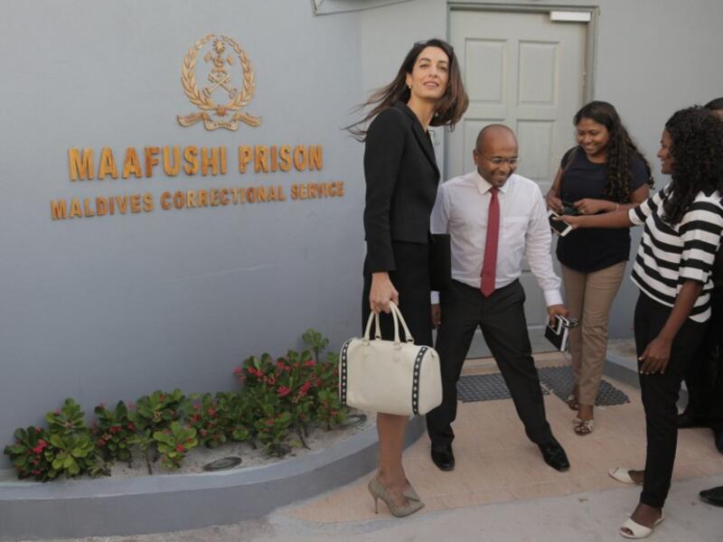 Amal has called Nasheed's imprisonment 'a politically motivated show trial'. (AFP/Str)