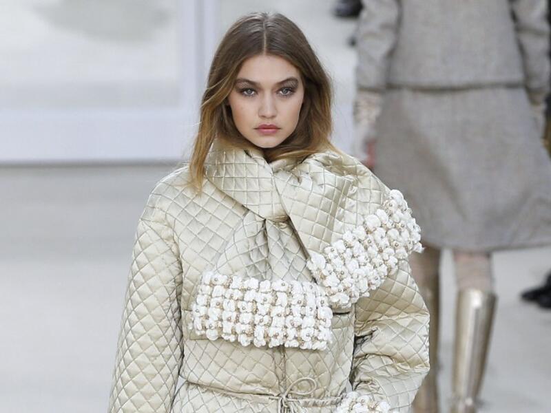 All that glitters is Gigi and gold. (AFP/Patrick Kovarik)
