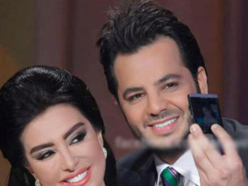 Maisa Moghrabi poses with talk-show host Nishan in happier times at Doha Tribeca film festival Maisa Moghrabi poses with talk-show host Nishan in happier times at Doha Tribeca film festival