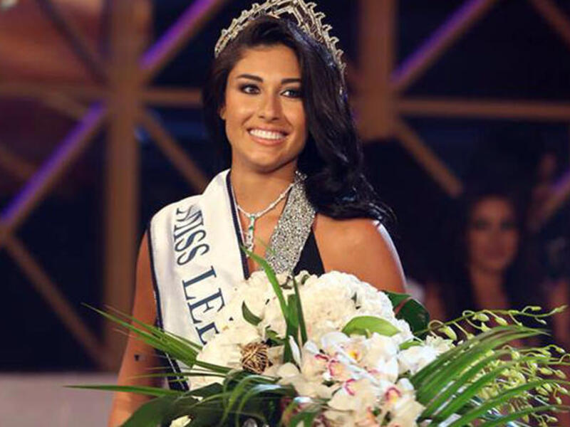 Karin Gharawi crowned Miss Lebanon 2013 (Image: Facebook)