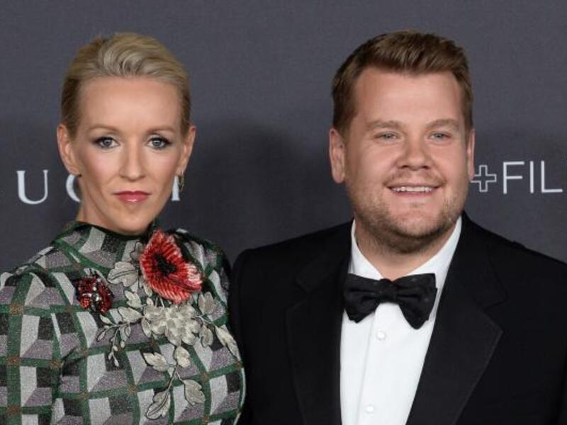 James Corden and Julia Carey. (Jim Ruymen / UPI)