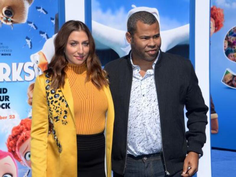 Jordan Peele and Chelsea Peretti. (Jim Ruymen / UPI)