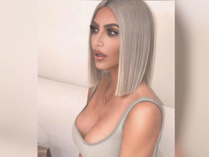 Kim Insta-storied her 'hair artist' Chris Appleton coiffing long extensions from ChaViv Hair by Violet Teriti. (Source: @kimkardashian - Instagram)