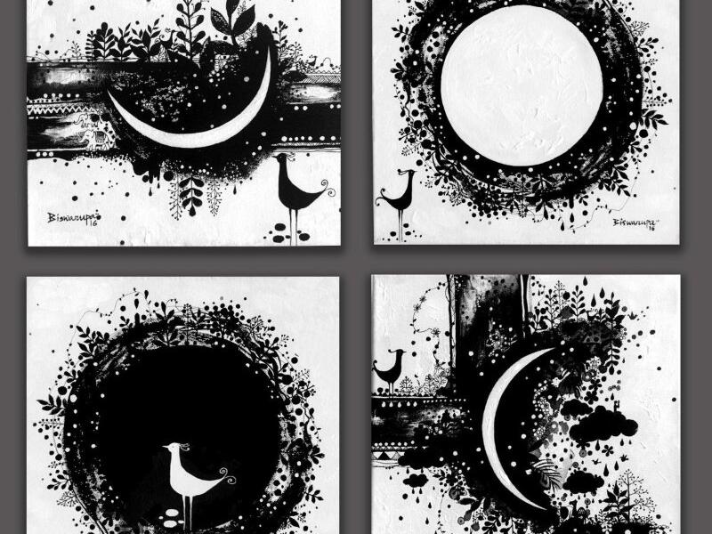 Some of the beautiful artwork on display. (Mona Biswarupa Mohanty)