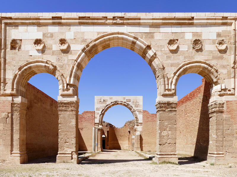 The amazing, beautiful ancient Roman arch ruins at Qasr Al-Mshatta Umayyad, in Jordan. (Shutterstock/ File Photo)