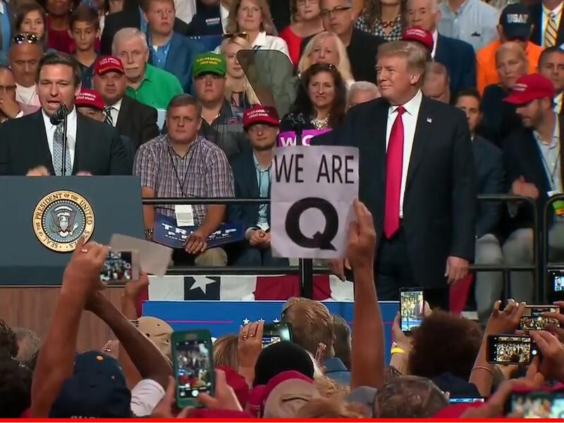 An image was taken in one Florida's Trump rallies on July 31. (Twitter)