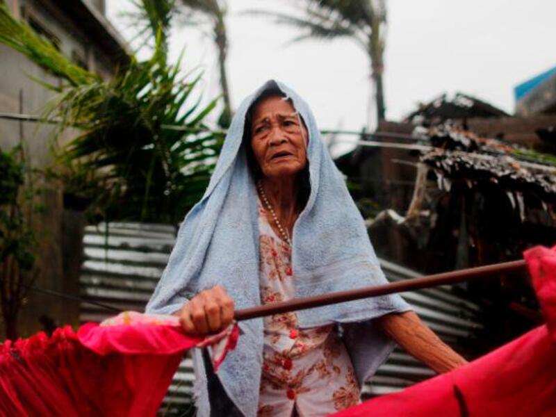 Typhoon Mangkhut slammed into the Philippines early on Saturday (Twitter)