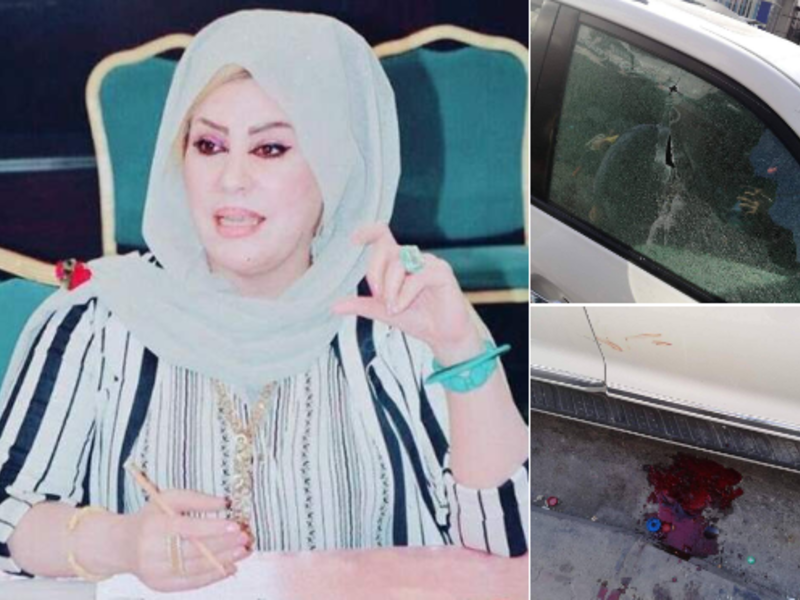 Suaad Al Ali, a human rights activist and a mother of four, was shot dead in Basra, Tuesday. (SocialMedia)