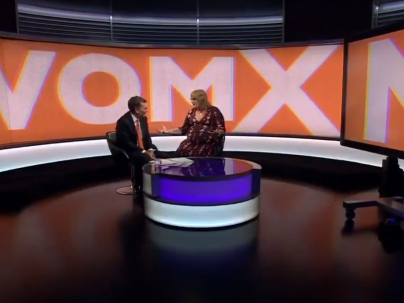 (Screenshot from the BBC show to discuss the backlash resulted by Womxn)