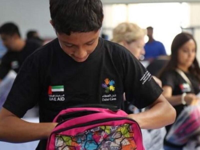 The school kits will be distributed to students from low-income families. (Khaleej Times)