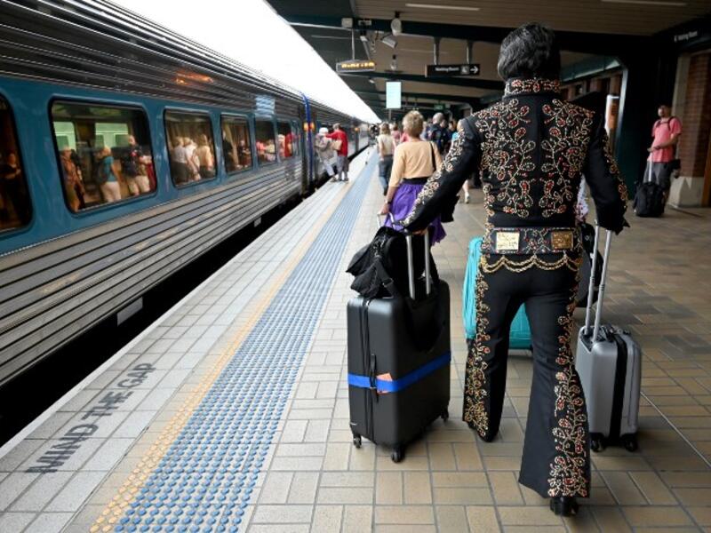 The Parkes Elvis Festival is an annual event celebrating the music and life of Elvis Presley in the New South Wales town of Parkes.
PETER PARKS / AFP