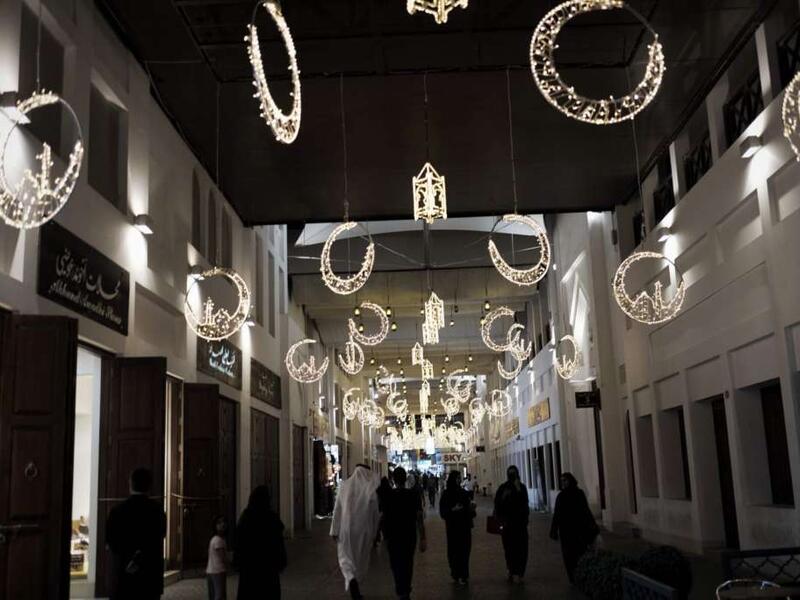 Bahrainis have decorated the old Manama market in Bahrain's capital in order to welcome the Islamic holy month of Ramdan. 
AFP / MOHAMMED AL-SHAIKH
