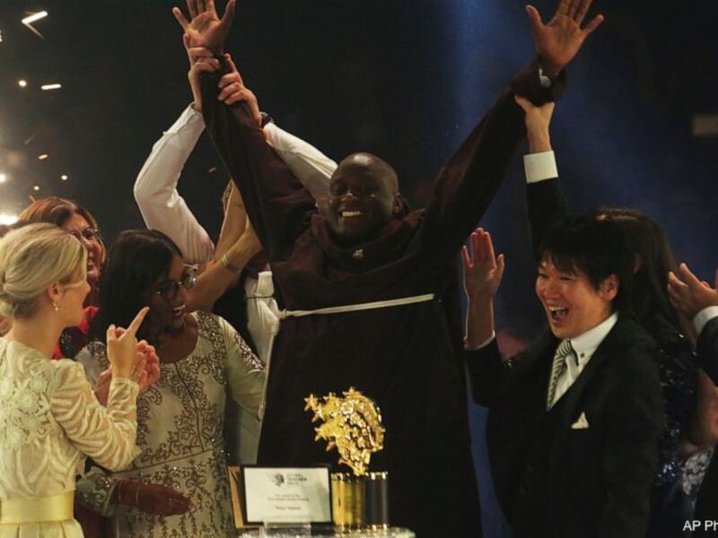 Peter Tabichi, has been declared the world's best teacher and awarded $1 million during a glitzy ceremony in Dubai on Sunday. (Twitter)
