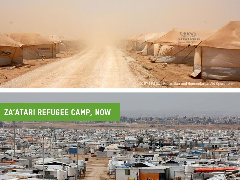 It’s been almost 8 years since beginning of #SyriaCrisis & a lot has changed in Za’atari Camp, Jordan. (Twitter/ @OxfamAustralia)