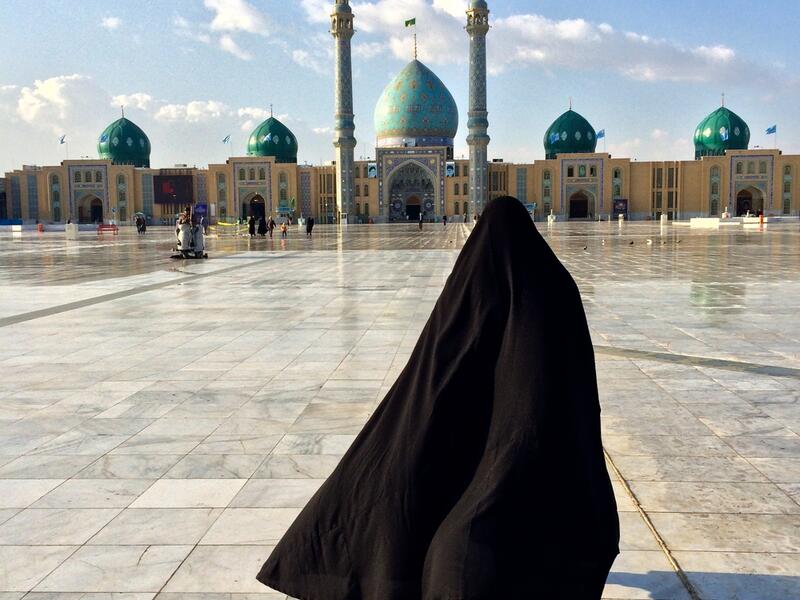 Chador seem to be a favorite option for Iranian women. It is a long piece of fabric attached to another small headscarf. The chador is length; it reaches a woman's legs or ankles.(Shutterstock/File)