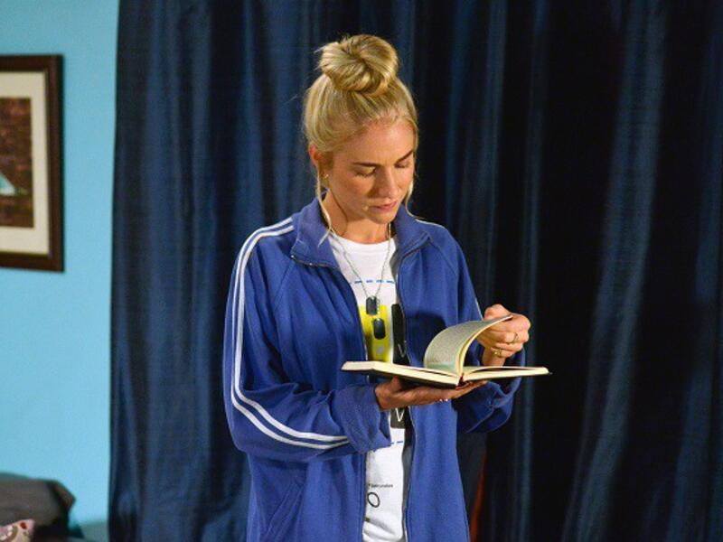 Maddy Hill reads the Quran on Eastenders. (Eastendersultra.co.uk)