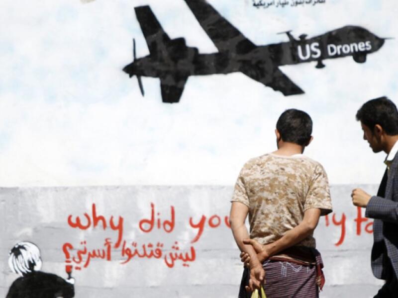 In April 2014, a guest convoy was on its way to a wedding in Yemen’s al-Bayda province. The happy occasion was ruined by a US drone targeted killing which left 12 prospective attendees dead. Given the media uproar, the family would definitely have a case. (AFP/File)