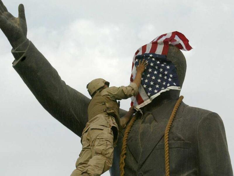 They said there were WMDs - we never found a-one. They said they’d be there for 6 months - they stayed for almost a decade and left the country in tatters. Civil war, ISIS, depleted uranium... Let’s just say there’s probably a long line of Iraqi lawyers who would love to drag Bush and Cheney to court! (AFP/File)