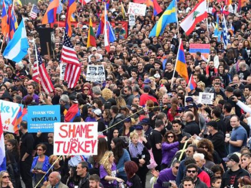 Armenians hit Hollywood for massacre anniversary. (File photo)