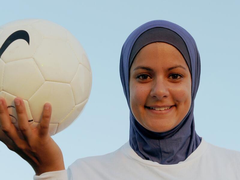 Soccer-mad Assmaah wants to encourage Muslim girls to play football. (AFP/File)