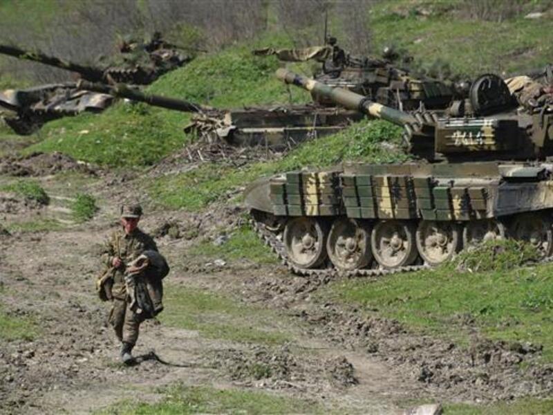 A file photo of a Karabakh soldier. (AFP/File)