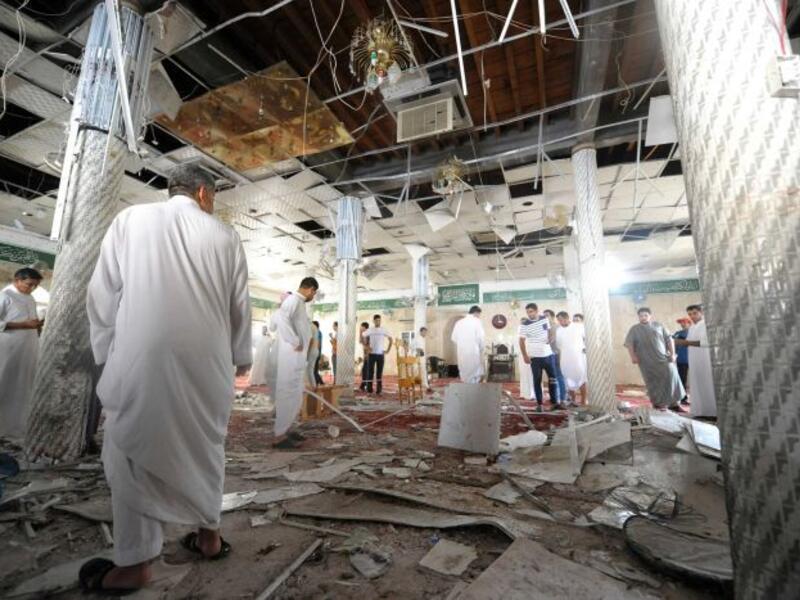 A suicide bomber detonated a vest of explosives during Friday prayers at Ali Ibn Abi Taleb mosque in Kudeih, Qatif province. (AFP/File)