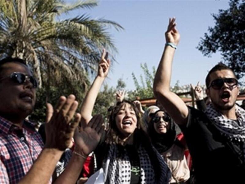  Israel Arab protesters demonstrate against the Israeli government's Prawer Plan on August 1, 2013 near Arara, Israel.  (Photo by Oren Ziv/Getty Images)