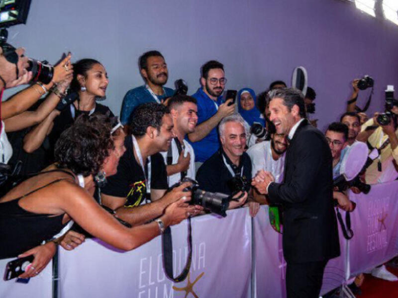 Patrick Dempsey at the El Gouna Film Festival. (Source: AFP)