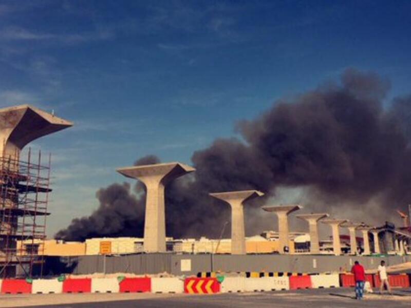 Nearly 14,000 workers on the Mall of Qatar site were evacuated safely. (Twitter)
