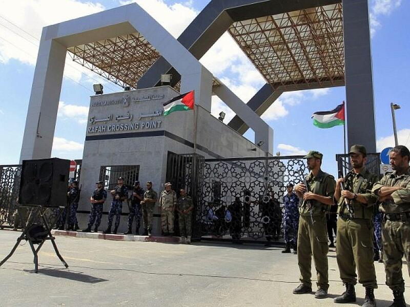 The Rafah border crossing is open on Sunday. (AFP/Said Khatib)