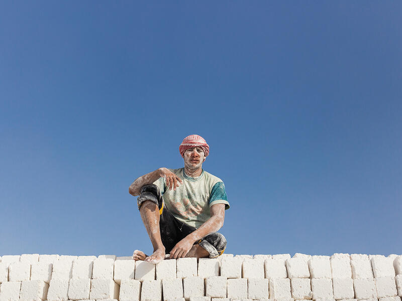 Egypt limestone workers