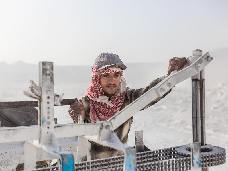 Egypt limestone workers