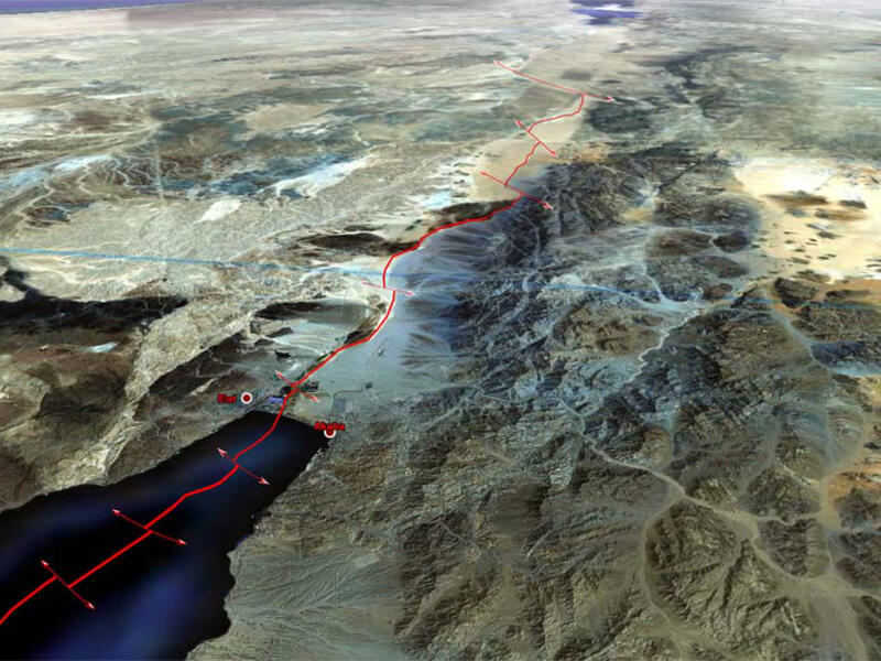 Jordan river a la Maqluba: The Read-Dead pipeline will pump water from the Red into the Dead Sea. The project is expected to be completed by 2021. However, environmentalists have warned that the Dead Sea might turn white as a result and have raised concerns about the project's effectiveness in preventing the Dead Sea’s disappearance. 