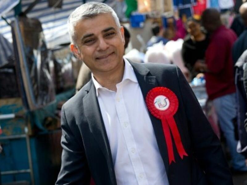 Sadiq Khan canvassing votes during the election campaign (AFP / File)