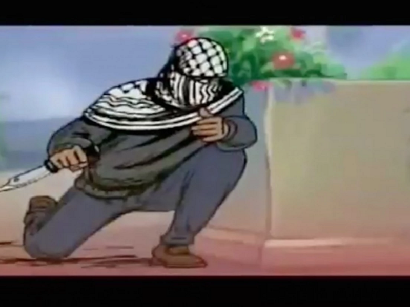 A screenshot of Hamas's message on Israel TV's Channel 2.