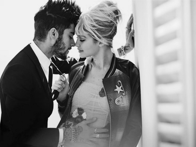 It looks like Gigi’s modelling career is rubbing off on her singer boyfriend. (Instagram)